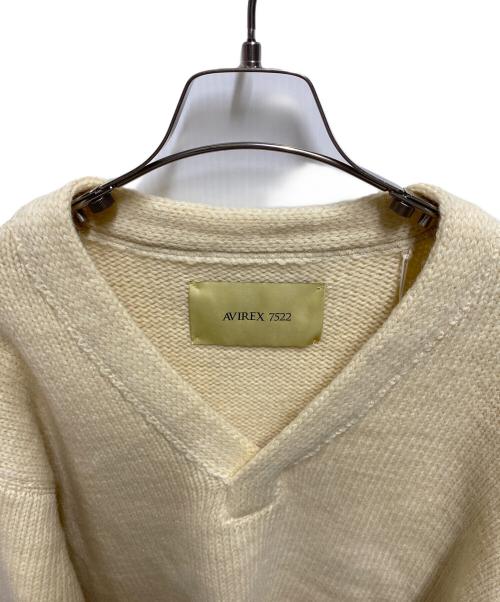 AVIREX 7522（アヴィレックス）AVIREX 7522 (アヴィレックス) COMMAND KNIT アイボリー サイズ:L 未使用品の古着・服飾アイテム