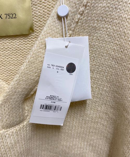 AVIREX 7522（アヴィレックス）AVIREX 7522 (アヴィレックス) COMMAND KNIT アイボリー サイズ:L 未使用品の古着・服飾アイテム