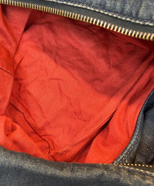 DIESEL（ディーゼル）DIESEL (ディーゼル) スタッズデニムバッグ インディゴの古着・服飾アイテム