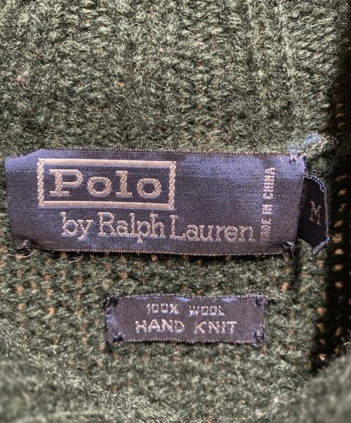 POLO RALPH LAUREN（ポロ・ラルフローレン）POLO RALPH LAUREN (ポロ・ラルフローレン) スキー柄カウチンニット グリーン サイズ:Ｍの古着・服飾アイテム