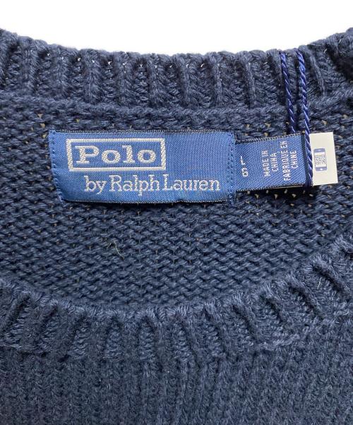 POLO RALPH LAUREN（ポロ・ラルフローレン）POLO RALPH LAUREN (ポロ・ラルフローレン) NYCクルーネックセーター ネイビー サイズ:Ｌの古着・服飾アイテム