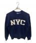 POLO RALPH LAUREN（ポロ・ラルフローレン）の古着「NYCクルーネックセーター」｜ネイビー