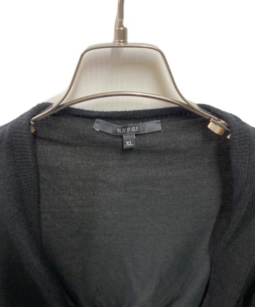 GUCCI（グッチ）GUCCI (グッチ) カシミヤカーディガン ブラック サイズ:XLの古着・服飾アイテム
