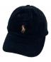 POLO RALPH LAUREN（ポロ・ラルフローレン）の古着「コーデュロイキャップ」｜ブラック