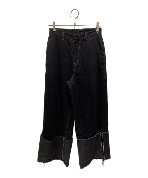 LIVINGTONE（リヴィントーン）LIVINGTONE (リヴィントーン) DOLK － Turn up long ブラック サイズ:38の古着・服飾アイテム