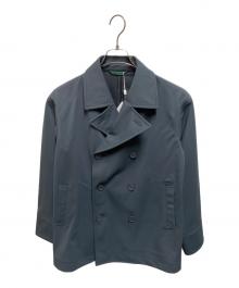 LACOSTE（ラコステ）の古着「3レイヤー鹿の子Pコート」｜グレー