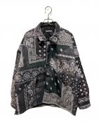 NEIGHBORHOODネイバーフッド）の古着「BANDANA CHOPPED-1 E-SHIRT LS」｜ブラック