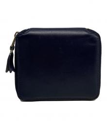 COMME des GARCONS（コムデギャルソン）の古着「ラウンドジップ2つ折り財布」｜ネイビー