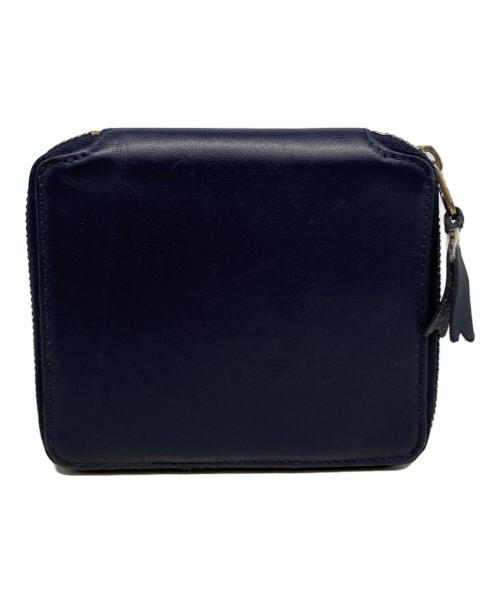 COMME des GARCONS（コムデギャルソン）COMME des GARCONS (コムデギャルソン) ラウンドジップ2つ折り財布 ネイビーの古着・服飾アイテム