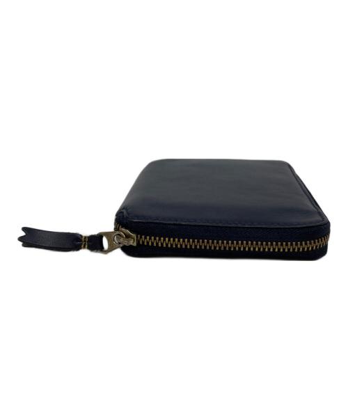 COMME des GARCONS（コムデギャルソン）COMME des GARCONS (コムデギャルソン) ラウンドジップ2つ折り財布 ネイビーの古着・服飾アイテム