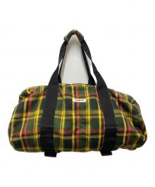 A BATHING APE（アベイシングエイプ）の古着「チェック柄ボストンバッグ」｜グリーン×イエロー