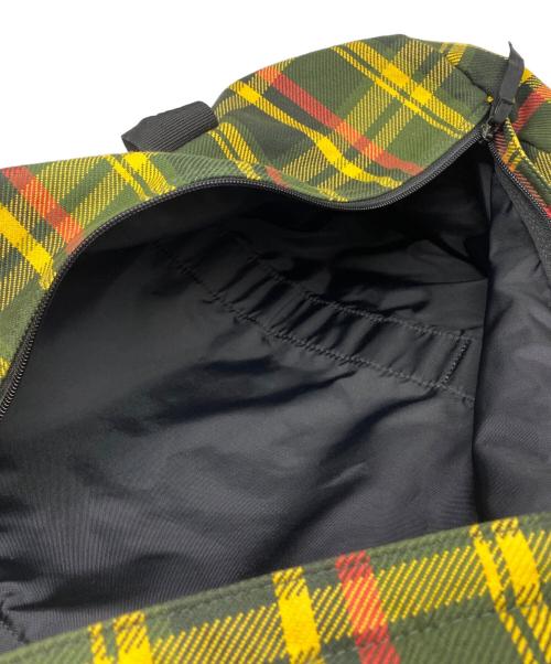 A BATHING APE（アベイシングエイプ）A BATHING APE (アベイシングエイプ) チェック柄ボストンバッグ グリーン×イエローの古着・服飾アイテム