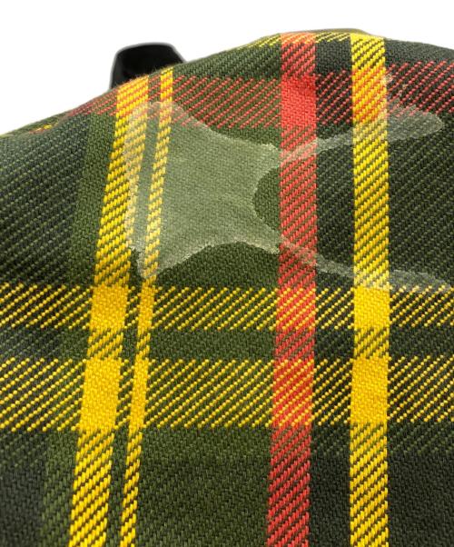 A BATHING APE（アベイシングエイプ）A BATHING APE (アベイシングエイプ) チェック柄ボストンバッグ グリーン×イエローの古着・服飾アイテム