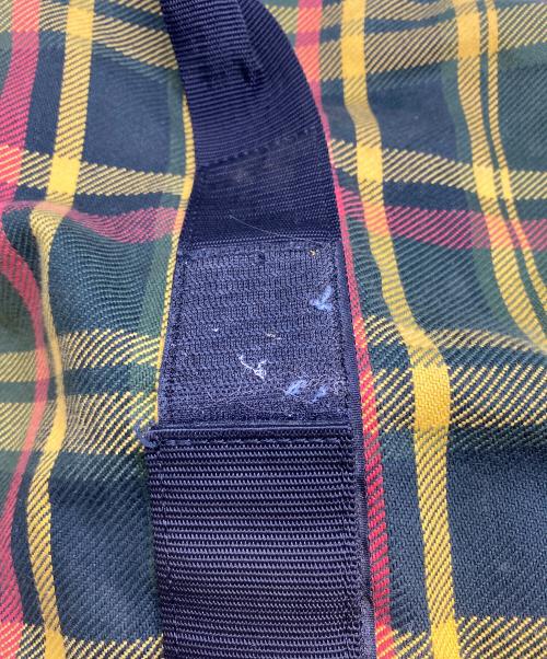 A BATHING APE（アベイシングエイプ）A BATHING APE (アベイシングエイプ) チェック柄ボストンバッグ グリーン×イエローの古着・服飾アイテム