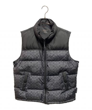 中古・古着通販】COACH (コーチ) シグネチャー ダウン ベスト ブラック