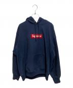 SUPREMEシュプリーム）の古着「box logo hooded sweatshirt」｜ネイビー