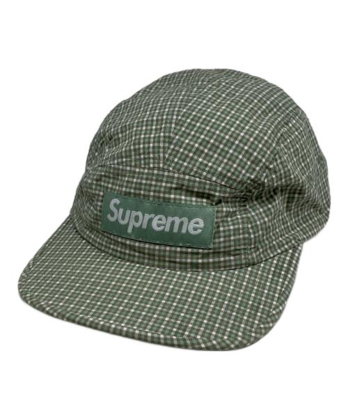 SUPREME（シュプリーム）SUPREME (シュプリーム) 25SS Cordura Plaid Camp Cap グリーンの古着・服飾アイテム