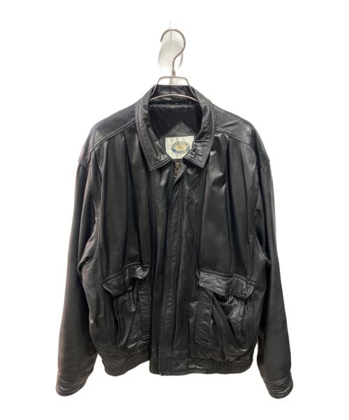 USED（ユーズド）USED (ユーズド) レザージャケット ブラック サイズ:44の古着・服飾アイテム
