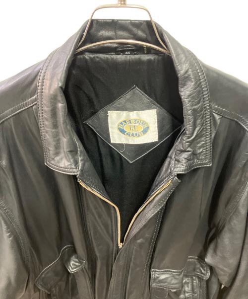 USED（ユーズド）USED (ユーズド) レザージャケット ブラック サイズ:44の古着・服飾アイテム