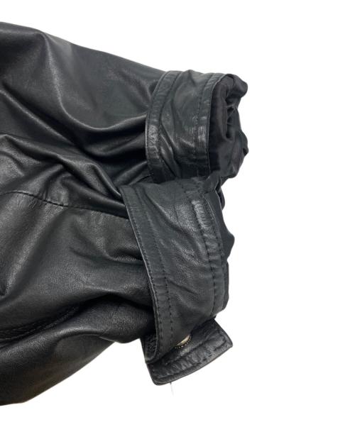 USED（ユーズド）USED (ユーズド) レザージャケット ブラック サイズ:44の古着・服飾アイテム