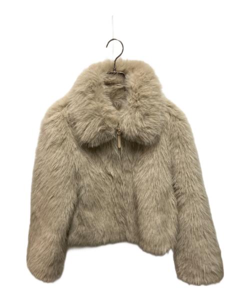 ZARA（ザラ）ZARA (ザラ) ダブルフェイス フェイクファージャケット ベージュ サイズ:XSの古着・服飾アイテム