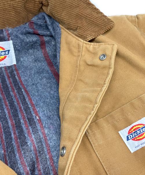 Dickies（ディッキーズ）Dickies (ディッキーズ) 70~80’s 裏ブランケットカバーオール ブラウン サイズ:Lの古着・服飾アイテム