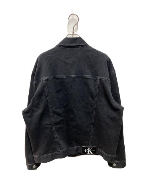 Calvin Klein Jeans（カルバンクラインジーンズ）Calvin Klein Jeans (カルバンクラインジーンズ) デニムジャケット ブラック サイズ:Lの古着・服飾アイテム