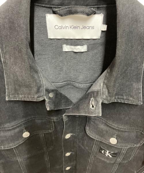 Calvin Klein Jeans（カルバンクラインジーンズ）Calvin Klein Jeans (カルバンクラインジーンズ) デニムジャケット ブラック サイズ:Lの古着・服飾アイテム