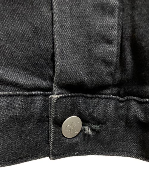 Calvin Klein Jeans（カルバンクラインジーンズ）Calvin Klein Jeans (カルバンクラインジーンズ) デニムジャケット ブラック サイズ:Lの古着・服飾アイテム