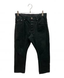 CHROME HEARTS（クロムハーツ）の古着「クロスボタンブラックデニムパンツ」｜ブラック