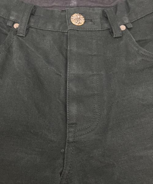 CHROME HEARTS（クロムハーツ）CHROME HEARTS (クロムハーツ) クロスボタンブラックデニムパンツ ブラック サイズ:32の古着・服飾アイテム