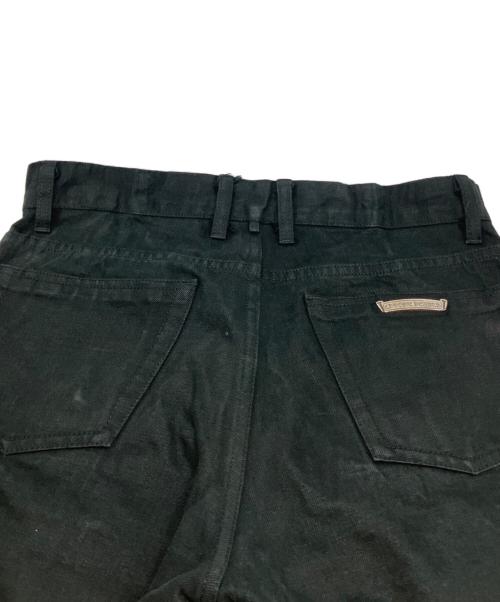 CHROME HEARTS（クロムハーツ）CHROME HEARTS (クロムハーツ) クロスボタンブラックデニムパンツ ブラック サイズ:32の古着・服飾アイテム