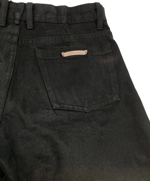 CHROME HEARTS（クロムハーツ）CHROME HEARTS (クロムハーツ) クロスボタンブラックデニムパンツ ブラック サイズ:32の古着・服飾アイテム