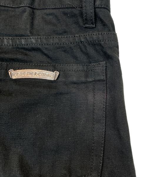 CHROME HEARTS（クロムハーツ）CHROME HEARTS (クロムハーツ) クロスボタンブラックデニムパンツ ブラック サイズ:32の古着・服飾アイテム