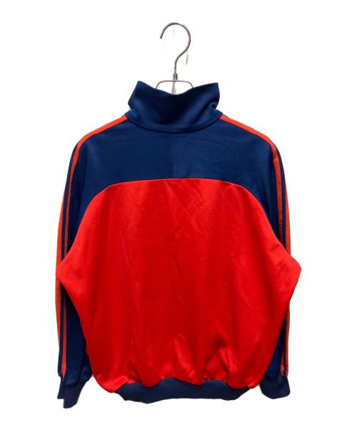 adidas（アディダス）adidas (アディダス) 推定70-80s トラックジャケット レッド×ネイビー サイズ:7の古着・服飾アイテム
