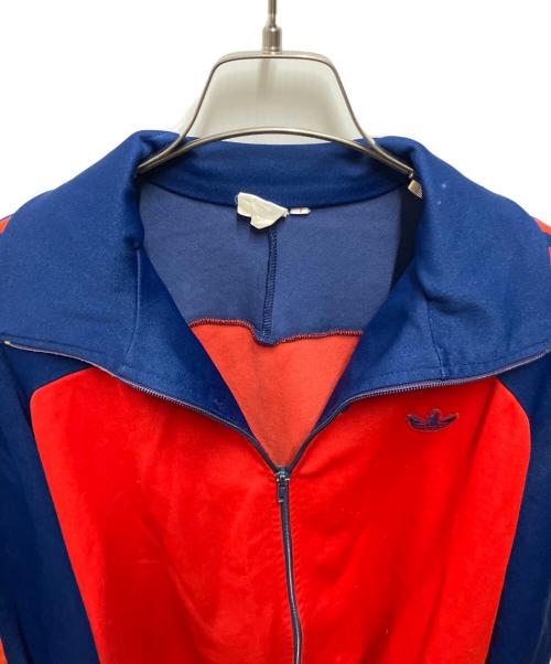 adidas（アディダス）adidas (アディダス) 推定70-80s トラックジャケット レッド×ネイビー サイズ:7の古着・服飾アイテム