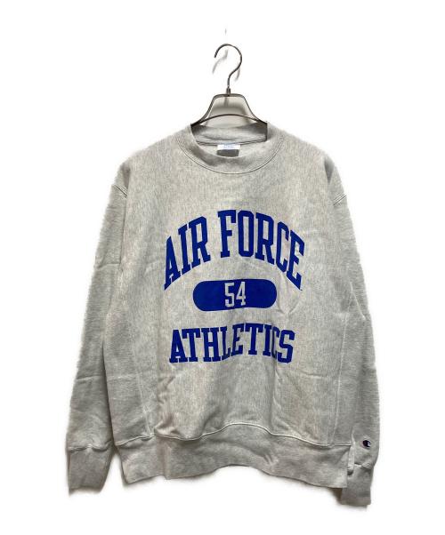 Champion REVERSE WEAVE（チャンピオン リバース ウィーブ）Champion REVERSE WEAVE (チャンピオン リバース ウィーブ) プリントスウェット グレー サイズ:Ｌの古着・服飾アイテム