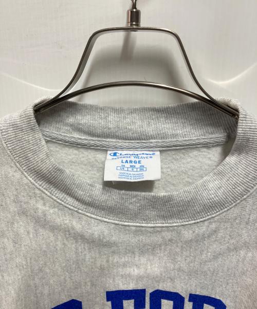Champion REVERSE WEAVE（チャンピオン リバース ウィーブ）Champion REVERSE WEAVE (チャンピオン リバース ウィーブ) プリントスウェット グレー サイズ:Ｌの古着・服飾アイテム