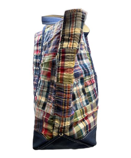 L.L.Bean（エルエルビーン）L.L.Bean (エルエルビーン) マドラスチェックパッチワークトートバッグ マルチカラーの古着・服飾アイテム