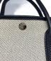 中古・古着 HERMES (エルメス) ガーデンパーティTPM ハンドバッグ アイボリー×ブラック：300000円