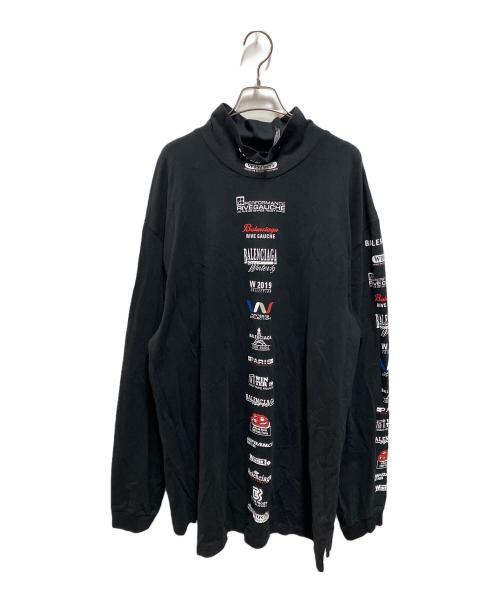 BALENCIAGA（バレンシアガ）BALENCIAGA (バレンシアガ) Multi Logo Turtle Neck ブラック サイズ:Ｌの古着・服飾アイテム