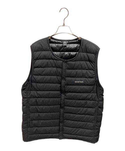 mont-bell（モンベル）mont-bell (モンベル) スペリオダウン ラウンドネックベスト ブラック サイズ:XLの古着・服飾アイテム