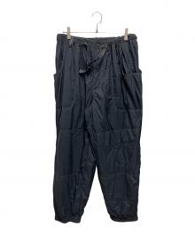 and wander（アンドワンダー）の古着「Octa fluffy pants」｜ブラック