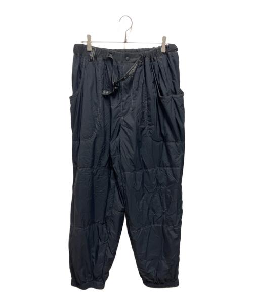 and wander（アンドワンダー）and wander (アンドワンダー) Octa fluffy pants ブラック サイズ:XLの古着・服飾アイテム