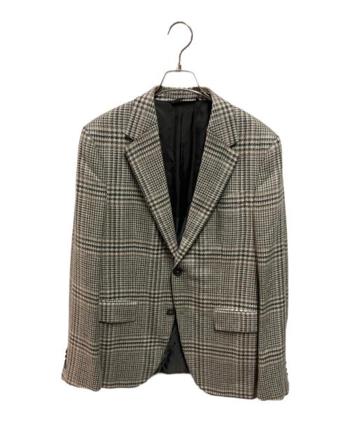 ERMENEGILDO ZEGNA（エルメネジルド・ゼニア）ERMENEGILDO ZEGNA (エルメネジルド・ゼニア) シルクカシミヤジャケット ブラウン サイズ:46の古着・服飾アイテム