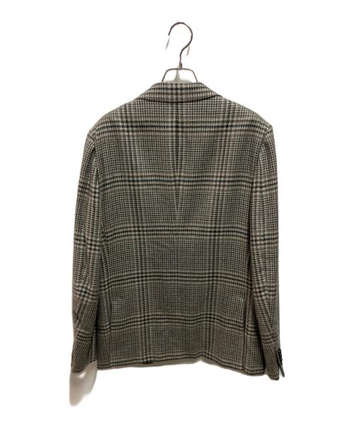 ERMENEGILDO ZEGNA（エルメネジルド・ゼニア）ERMENEGILDO ZEGNA (エルメネジルド・ゼニア) シルクカシミヤジャケット ブラウン サイズ:46の古着・服飾アイテム