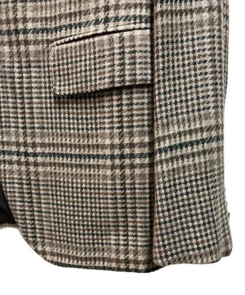 ERMENEGILDO ZEGNA（エルメネジルド・ゼニア）ERMENEGILDO ZEGNA (エルメネジルド・ゼニア) シルクカシミヤジャケット ブラウン サイズ:46の古着・服飾アイテム