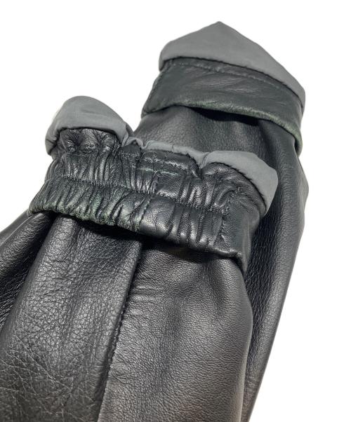 ARMANI COLLEZIONI（アルマーニ コレツィオーニ）ARMANI COLLEZIONI (アルマーニ コレツィオーニ) 00's シングルライダースジャケット ブラック サイズ:48の古着・服飾アイテム