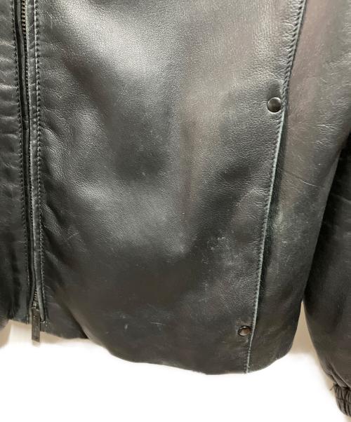 ARMANI COLLEZIONI（アルマーニ コレツィオーニ）ARMANI COLLEZIONI (アルマーニ コレツィオーニ) 00's シングルライダースジャケット ブラック サイズ:48の古着・服飾アイテム