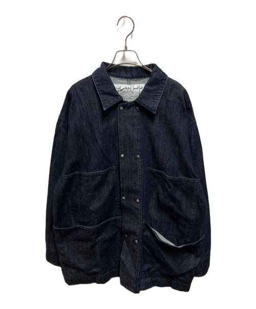My Beautiful Landlet（マイビューティフルランドレット）My Beautiful Landlet (マイビューティフルランドレット) DENIM BIG COVERALL JACKET インディゴ サイズ:1の古着・服飾アイテム
